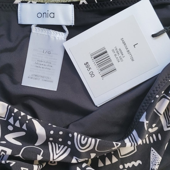 𝅺ONIA SABRINA HIGH WAIST GEO BIKINI BOTTOMS NWT - Picture 5 of 10